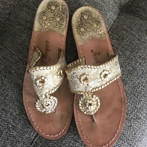 Jack Rogers Gold Sandal